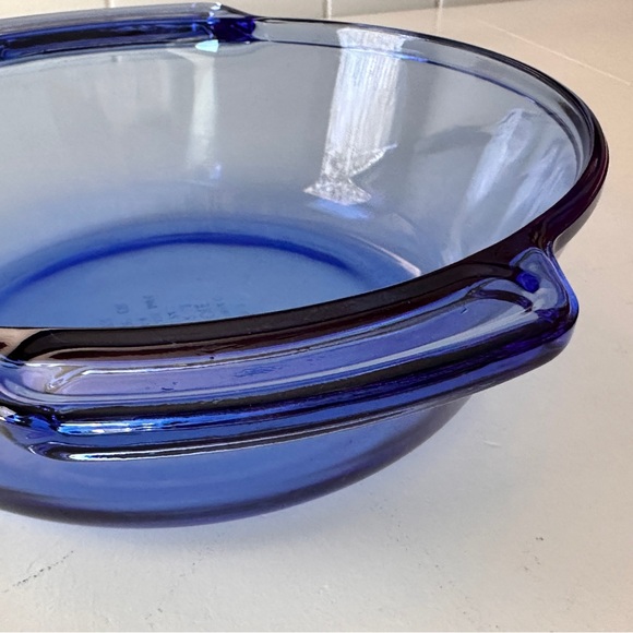 Anchor Hocking Cobalt Blue 1.5 Quart Casserole Dish 1-1/2 Qt Baking Serving Dish - Picture 7 of 16